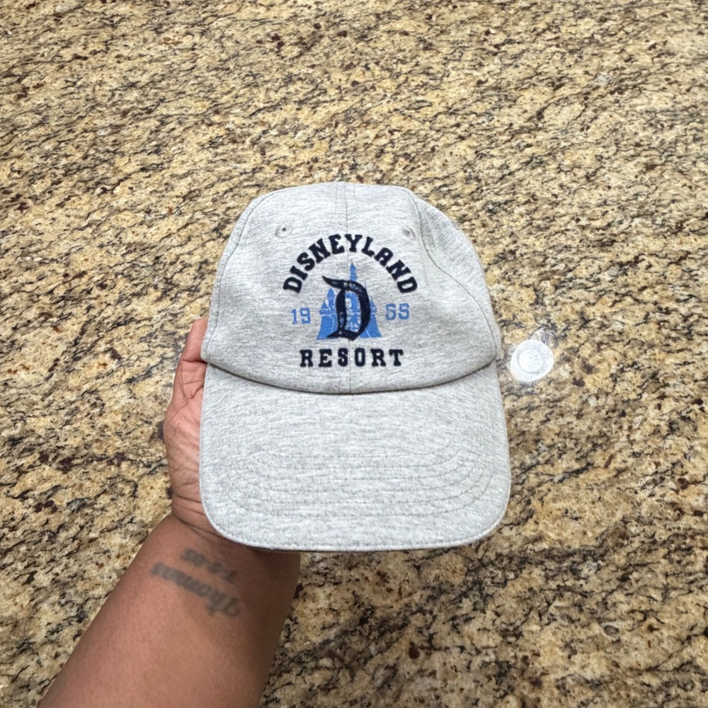 Disney Parks Disneyland Resort Gray Heather Baseball Cap Hat Adult Adjustable